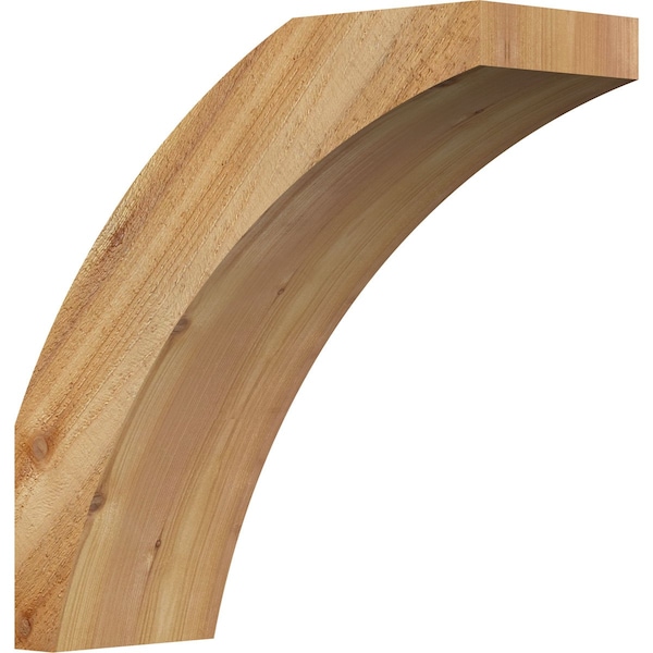 Ekena Millwork 6"W x 16"D x 16"H Thorton Rough Sawn Knee Brace, Western Red Cedar BRC06X16X16THR00RWR - main